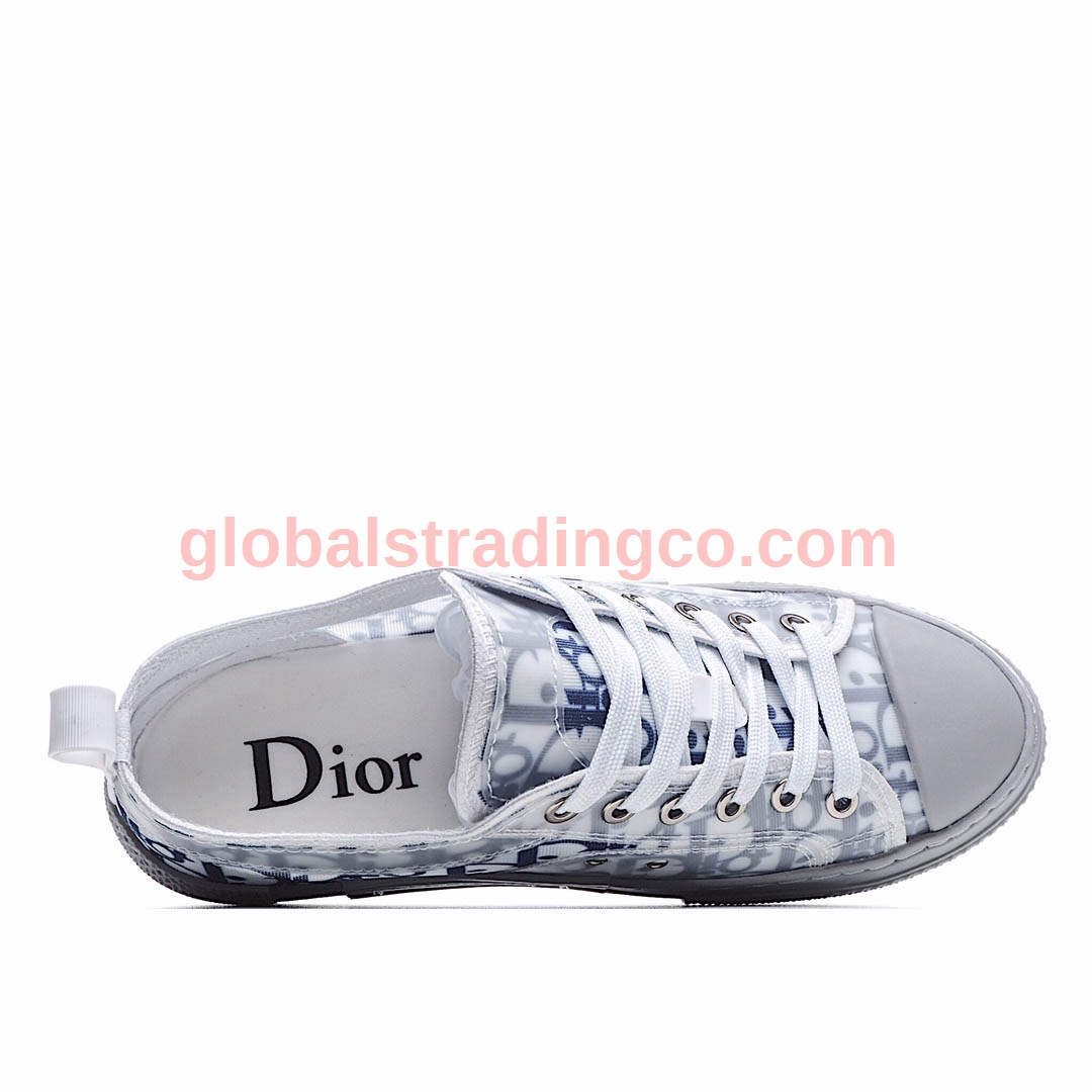 Dior B23 Oblique Slip-on Low Top Sneakers Sheer Print Sneakers